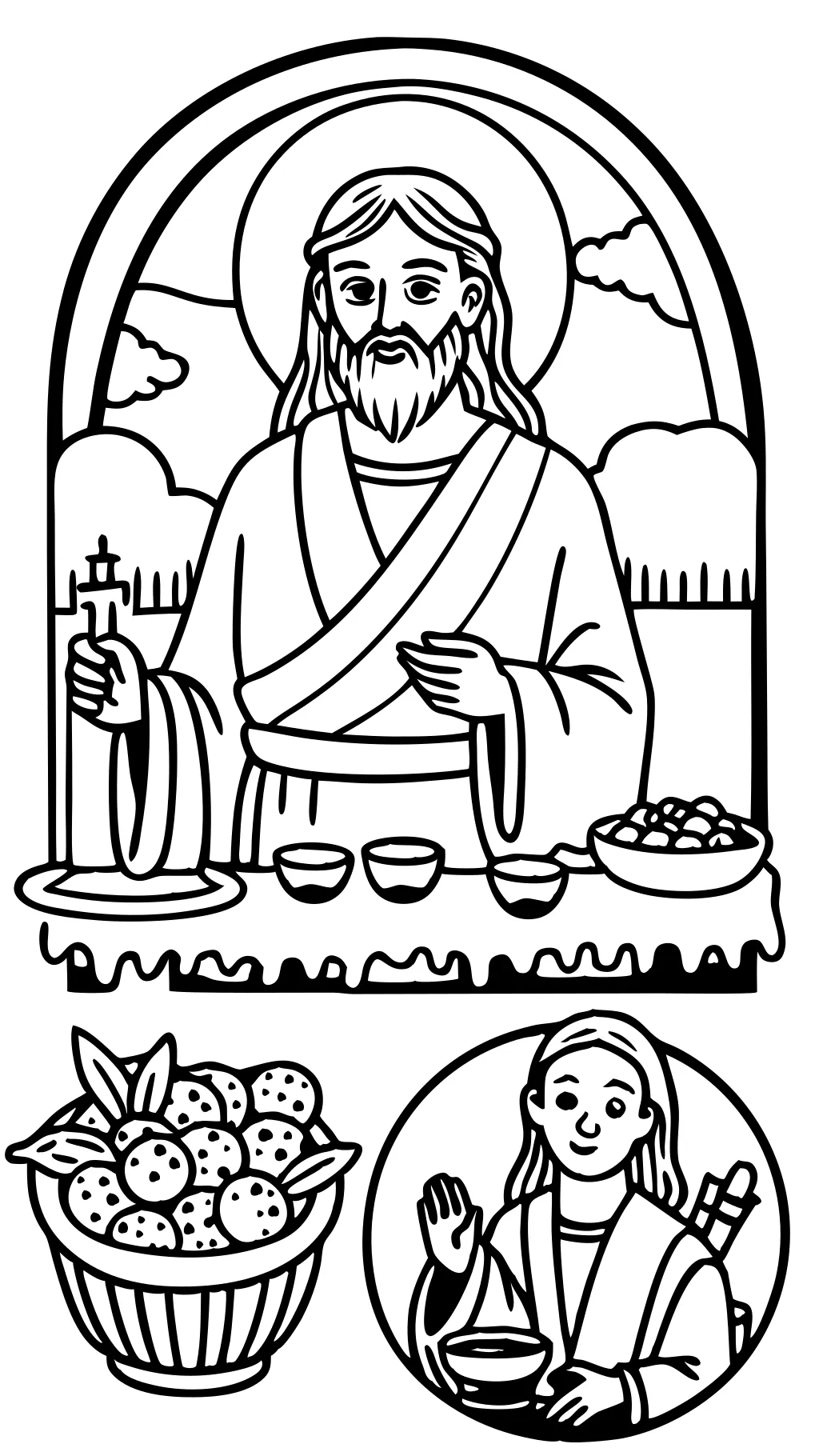 coloriages de Jésus